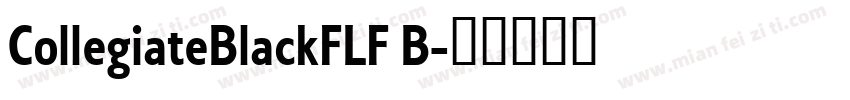 CollegiateBlackFLF B字体转换